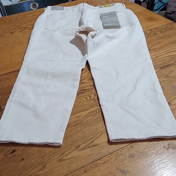 EVERLANE 32 Women Jeans DENIM Pants New CREAM OFF WHITE Straight Curvy Cheeky - Picture 8 of 11